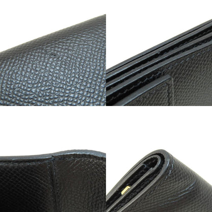 HERMES エルメス クリック12 黒 ブラック ゴールド金具 二つ折り財布（小銭入れあり） エプソン レディース 中古