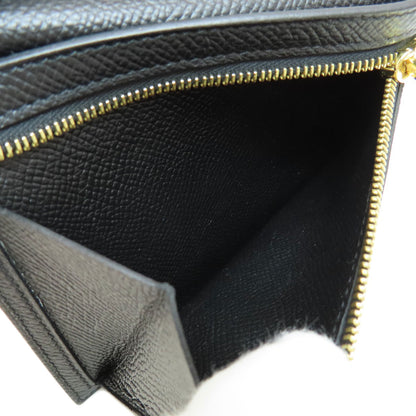 HERMES エルメス クリック12 黒 ブラック ゴールド金具 二つ折り財布（小銭入れあり） エプソン レディース 中古