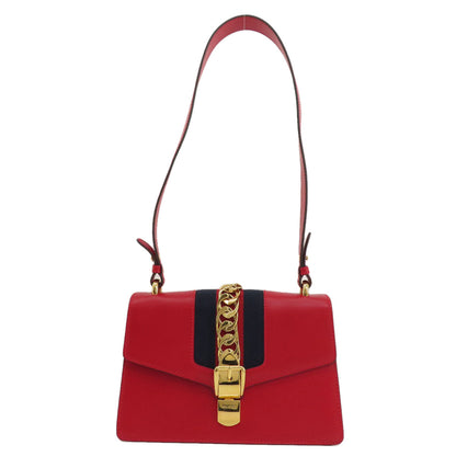 GUCCI グッチ 421882 シルヴィ ショルダーバッグ レザー レディース 中古