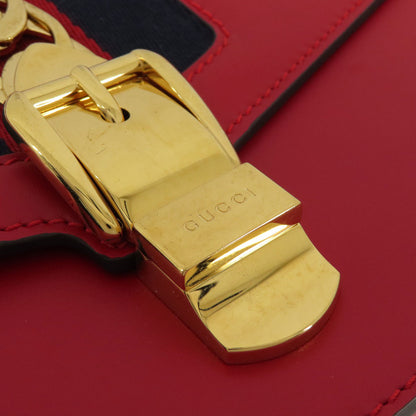GUCCI グッチ 421882 シルヴィ ショルダーバッグ レザー レディース 中古