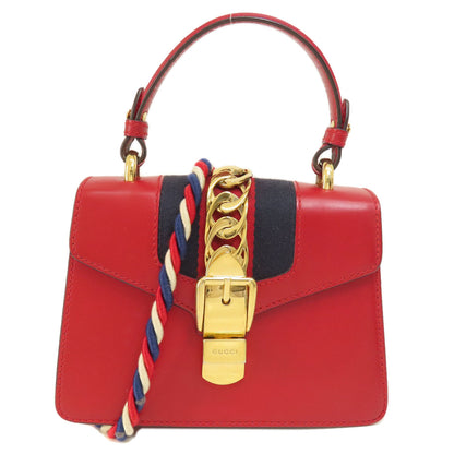 GUCCI グッチ 4720270 シルヴィ 2WAY ハンドバッグ カーフ レディース 中古