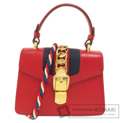 GUCCI グッチ 4720270 シルヴィ 2WAY ハンドバッグ カーフ レディース 中古