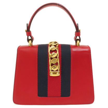 GUCCI グッチ 4720270 シルヴィ 2WAY ハンドバッグ カーフ レディース 中古