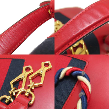 GUCCI グッチ 4720270 シルヴィ 2WAY ハンドバッグ カーフ レディース 中古
