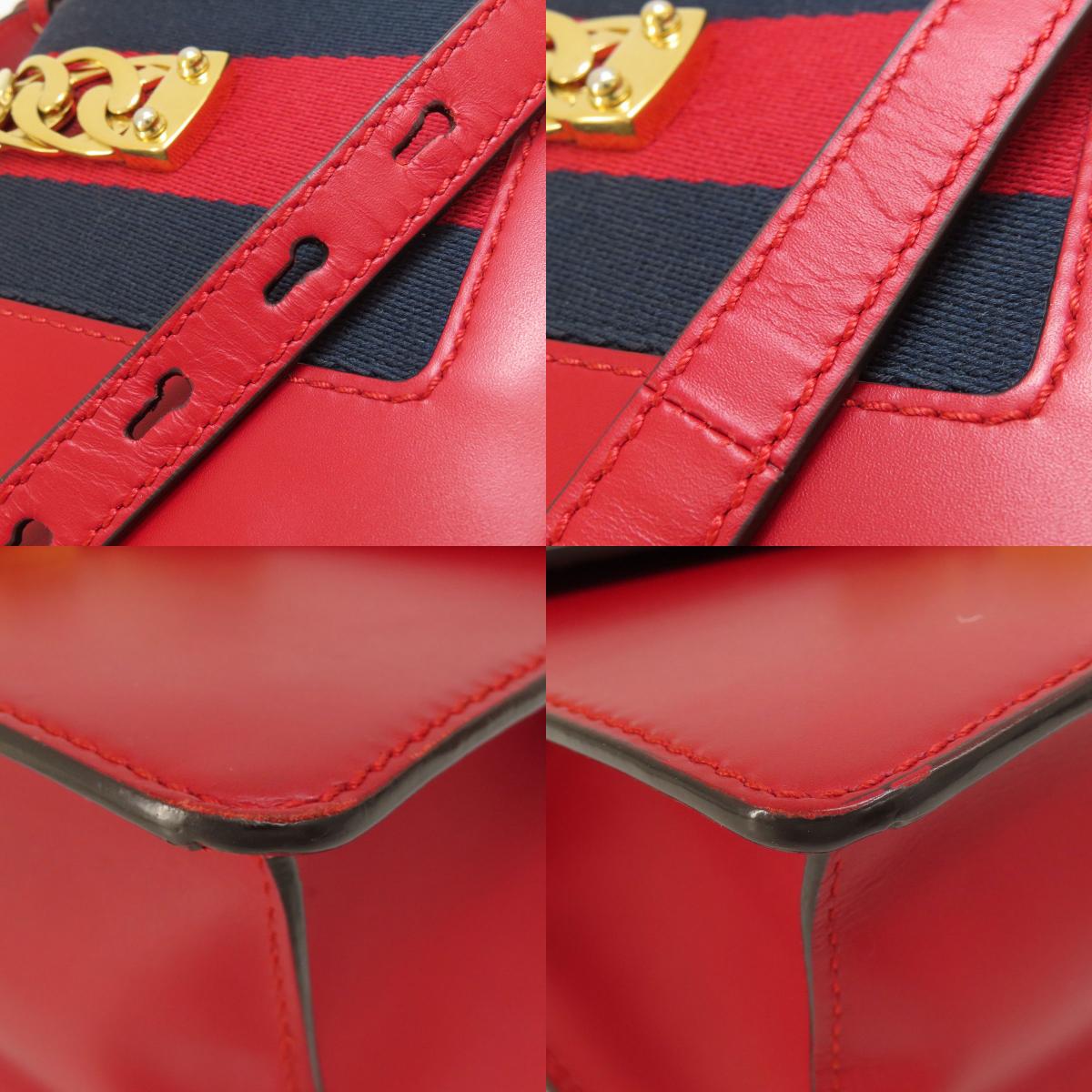 GUCCI グッチ 4720270 シルヴィ 2WAY ハンドバッグ カーフ レディース 中古
