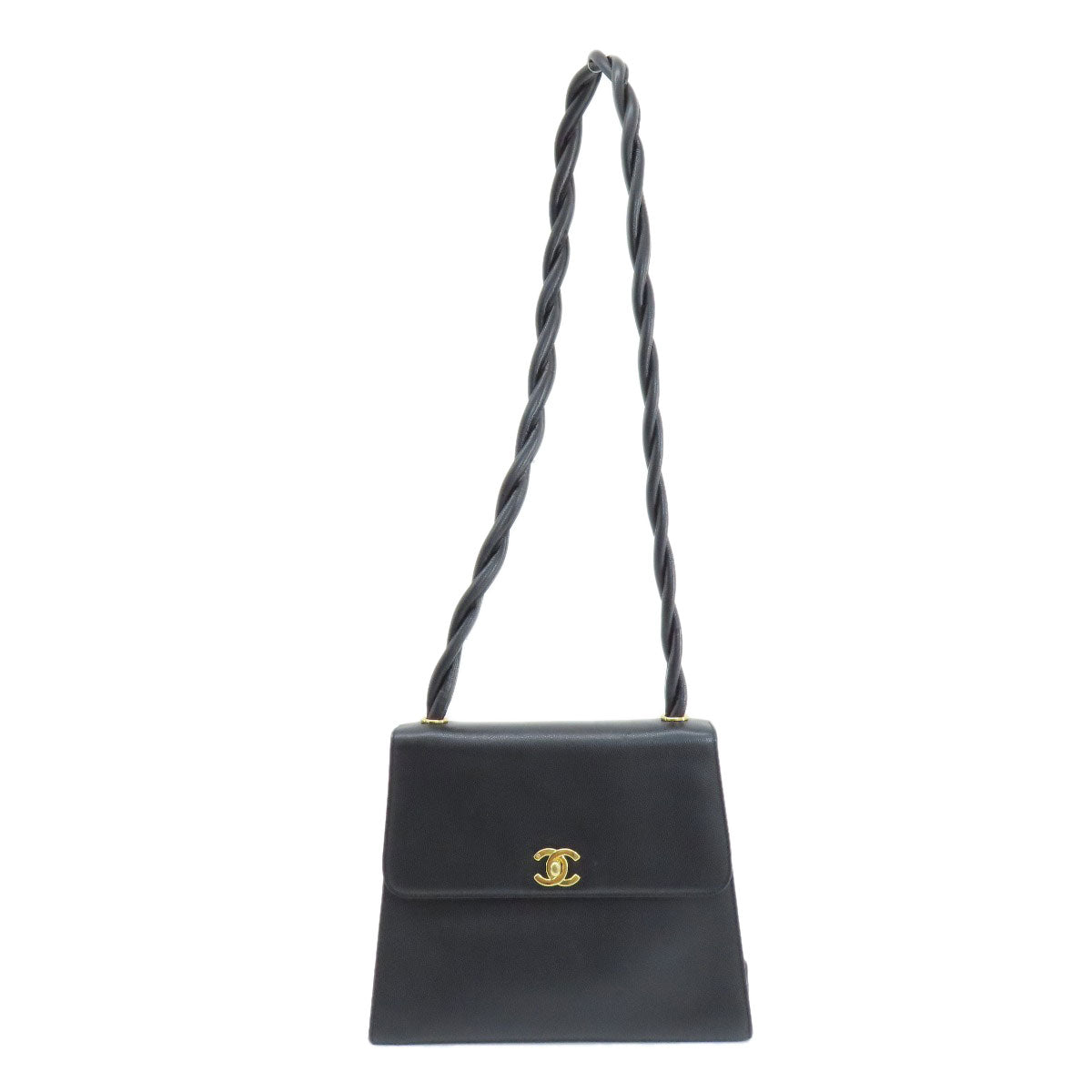 CHANEL シャネル ココマーク ゴールド金具 ショルダーバッグ グレインド カーフスキン レディース 中古