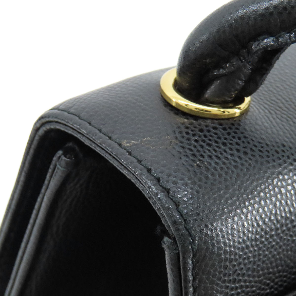 CHANEL シャネル ココマーク ゴールド金具 ショルダーバッグ グレインド カーフスキン レディース 中古