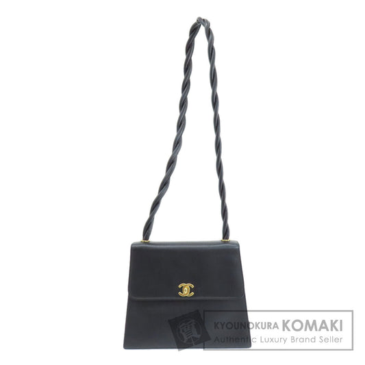 CHANEL シャネル ココマーク ゴールド金具 ショルダーバッグ グレインド カーフスキン レディース 中古