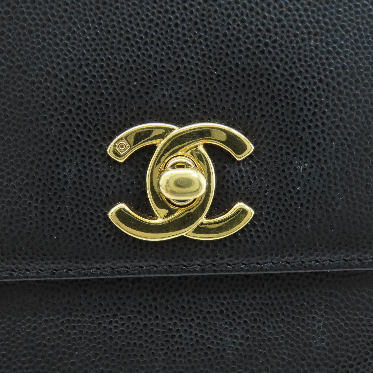 CHANEL シャネル ココマーク ゴールド金具 ショルダーバッグ グレインド カーフスキン レディース 中古