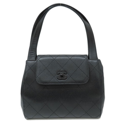 CHANEL シャネル ココマーク ハンドバッグ グレインド カーフスキン レディース 中古