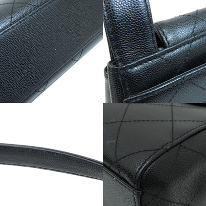CHANEL シャネル ココマーク ハンドバッグ グレインド カーフスキン レディース 中古