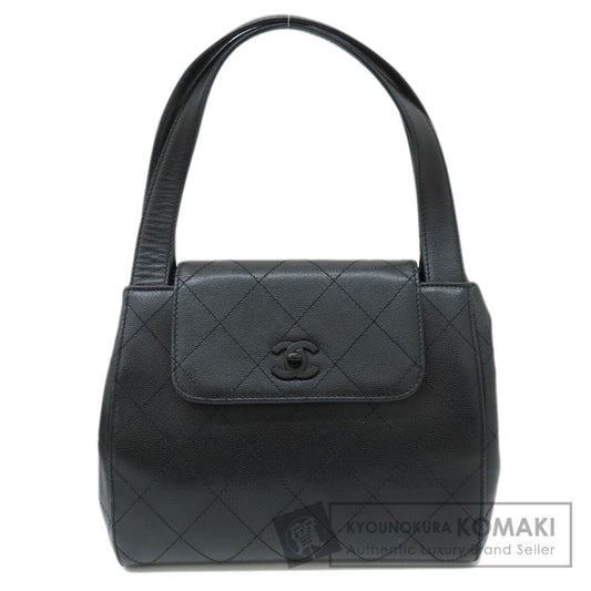 CHANEL シャネル ココマーク ハンドバッグ グレインド カーフスキン レディース 中古