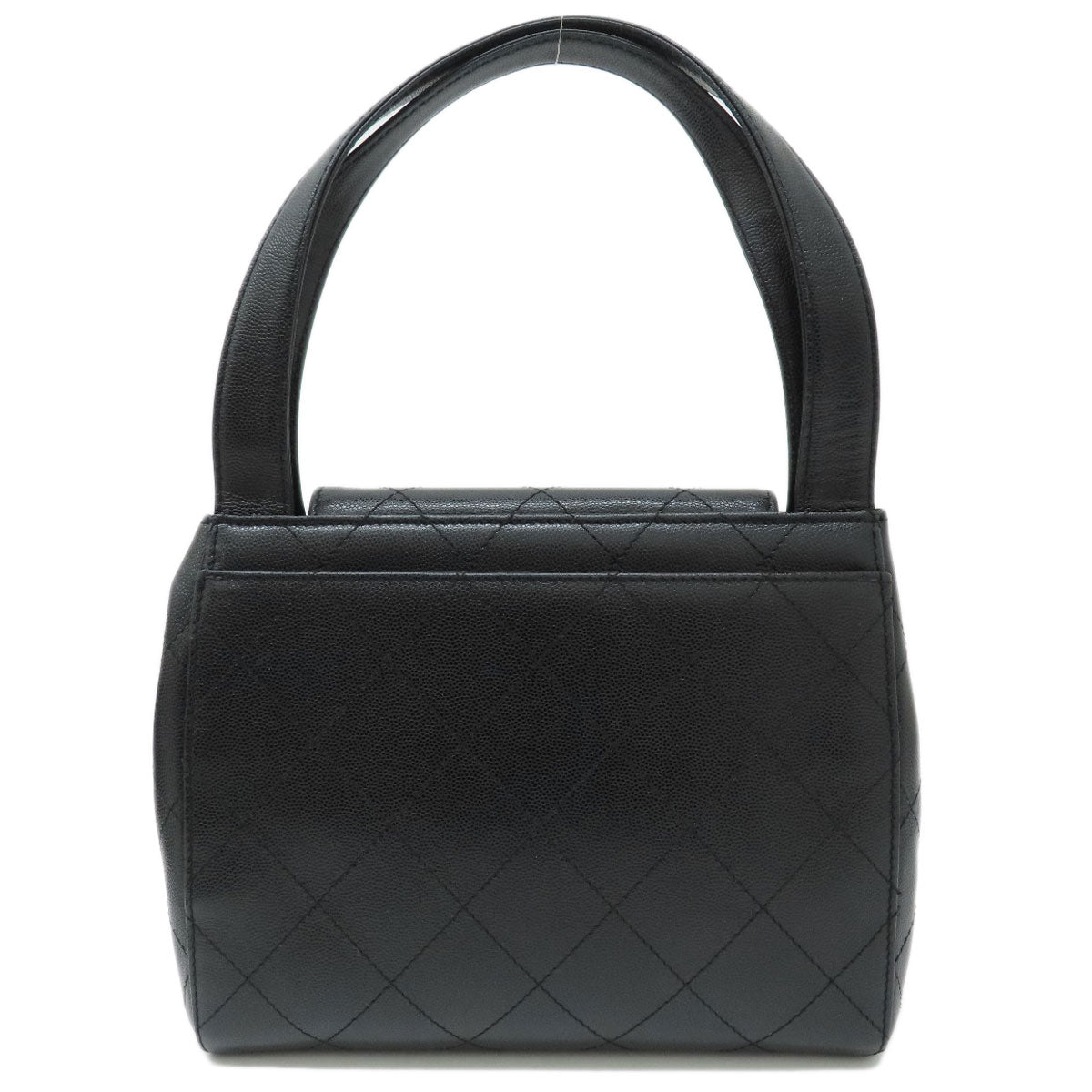 CHANEL シャネル ココマーク ハンドバッグ グレインド カーフスキン レディース 中古