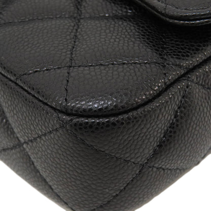 CHANEL シャネル チェーンショルダー マトラッセ ゴールド金具 ショルダーバッグ グレインド カーフスキン レディース 中古