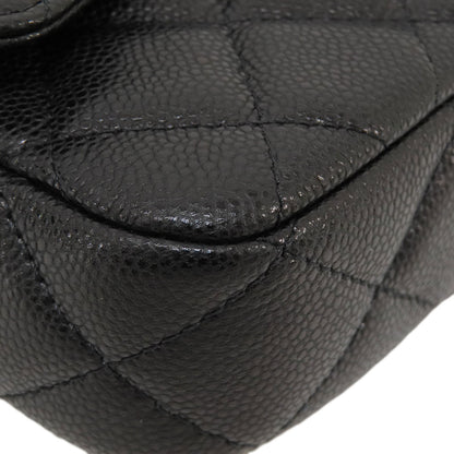 CHANEL シャネル チェーンショルダー マトラッセ ゴールド金具 ショルダーバッグ グレインド カーフスキン レディース 中古