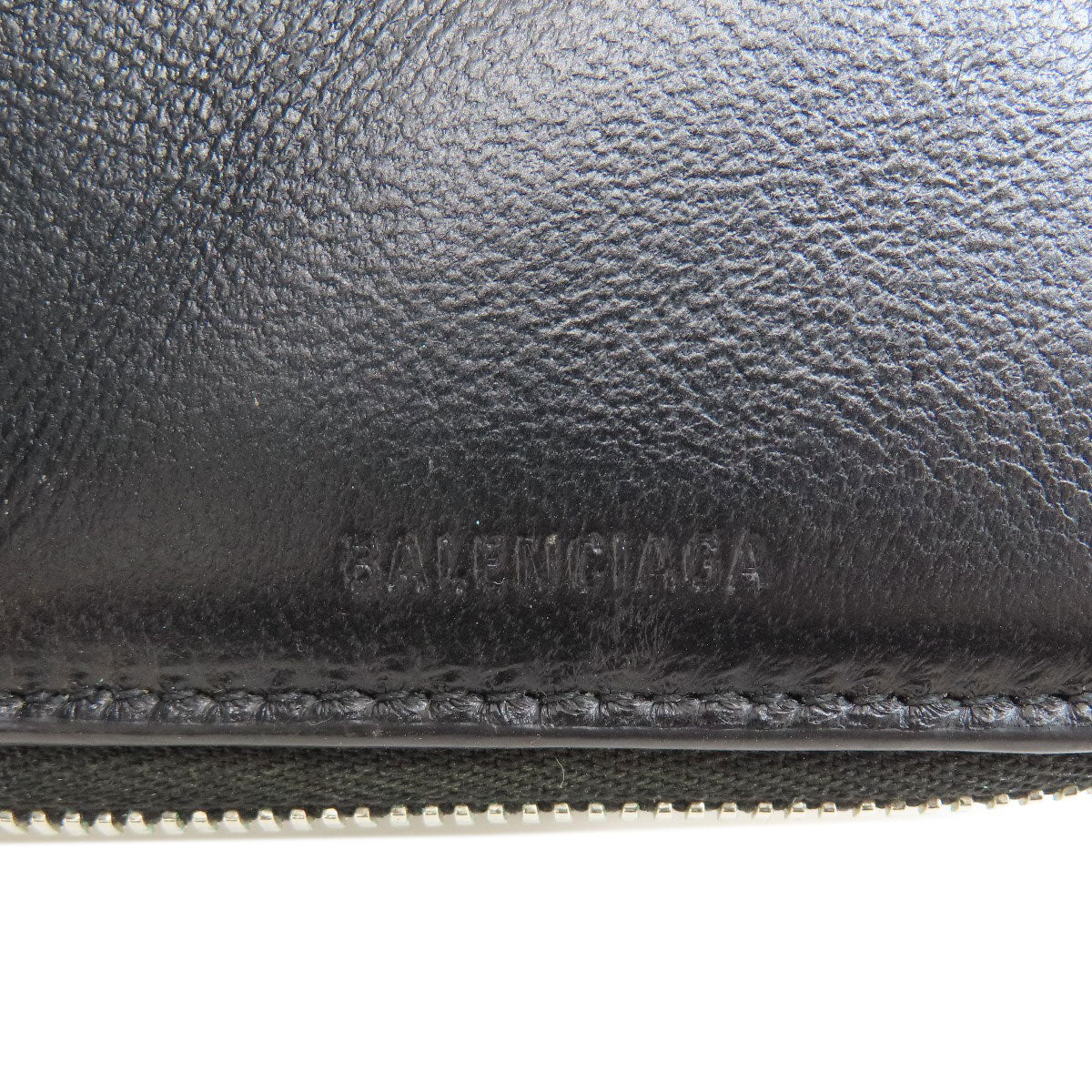 BALENCIAGA バレンシアガ 650879 ロゴ 二つ折り財布（小銭入れあり） レザー レディース 中古