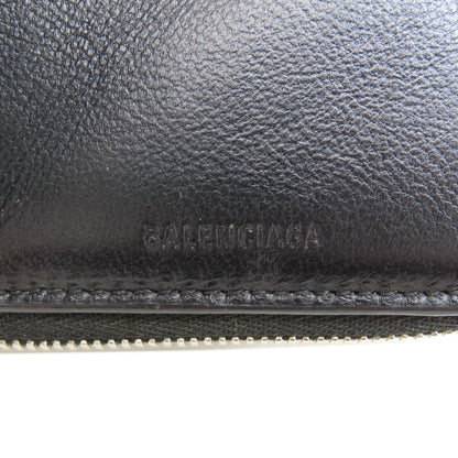 BALENCIAGA バレンシアガ 650879 ロゴ 二つ折り財布（小銭入れあり） レザー レディース 中古