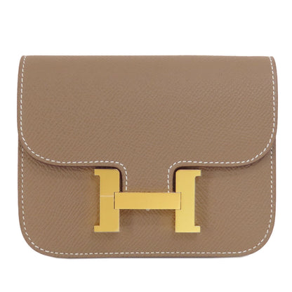 HERMES エルメス コンスタンススリム エトープ エトゥープ ゴールド金具 コインケース エプソン レディース 中古