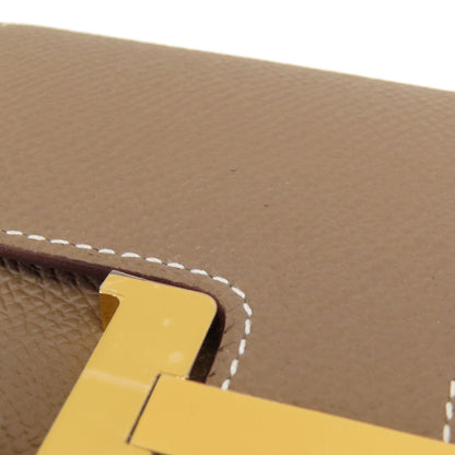 HERMES エルメス コンスタンススリム エトープ エトゥープ ゴールド金具 コインケース エプソン レディース 中古