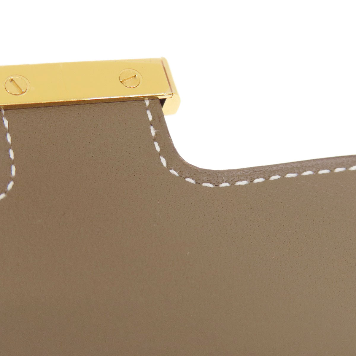 HERMES エルメス コンスタンススリム エトープ エトゥープ ゴールド金具 コインケース エプソン レディース 中古