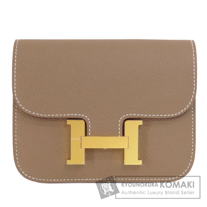 HERMES エルメス コンスタンススリム エトープ エトゥープ ゴールド金具 コインケース エプソン レディース 中古