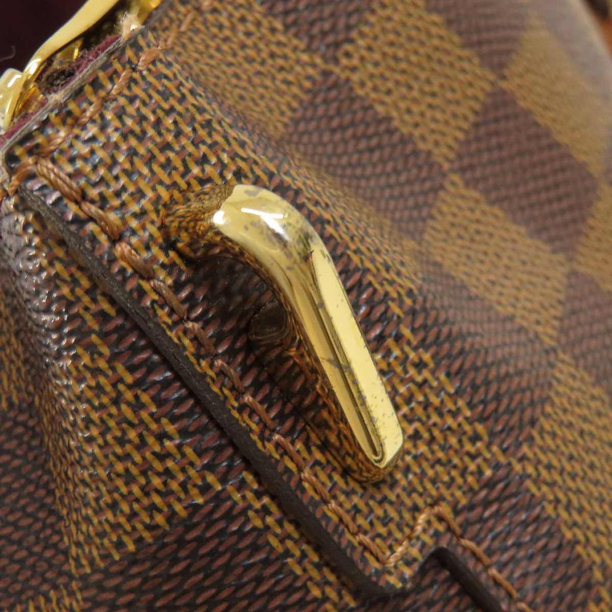 LOUIS VUITTON ルイヴィトン N63169 ベルモント ダミエ エベヌ トートバッグ ダミエキャンバス レディース 中古