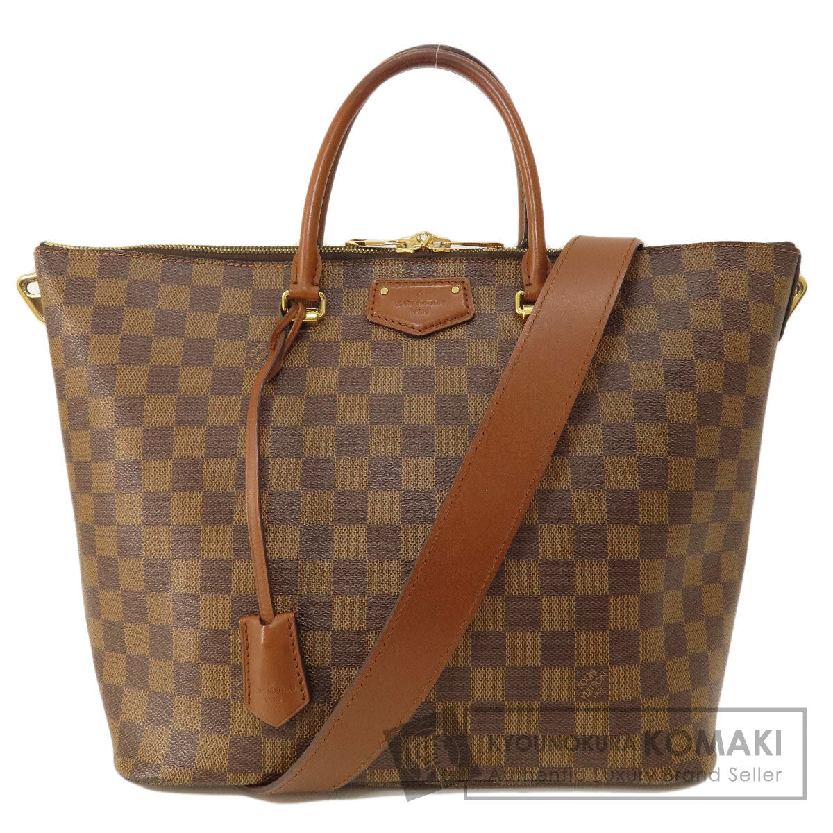 LOUIS VUITTON ルイヴィトン N63169 ベルモント ダミエ エベヌ トートバッグ ダミエキャンバス レディース 中古
