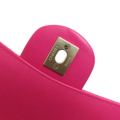 CHANEL シャネル チェーンショルダー マトラッセ ゴールド金具 ショルダーバッグ ラムスキン レディース 中古