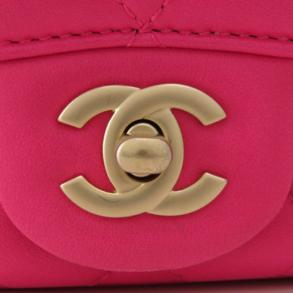 CHANEL シャネル チェーンショルダー マトラッセ ゴールド金具 ショルダーバッグ ラムスキン レディース 中古