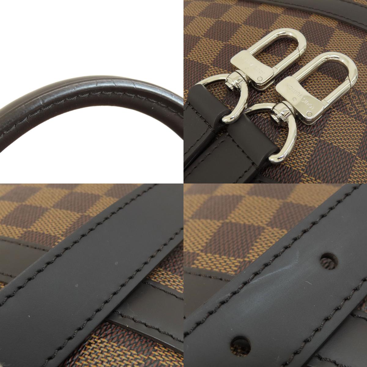 LOUIS VUITTON ルイヴィトン N41466 ポルト ドキュマン・ヴォワヤージュ PM ダミエ エベヌ ビジネスバッグ ダミエキャンバス レディース 中古