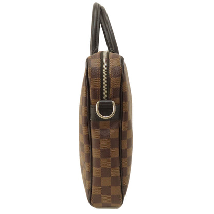 LOUIS VUITTON ルイヴィトン N41466 ポルト ドキュマン・ヴォワヤージュ PM ダミエ エベヌ ビジネスバッグ ダミエキャンバス レディース 中古