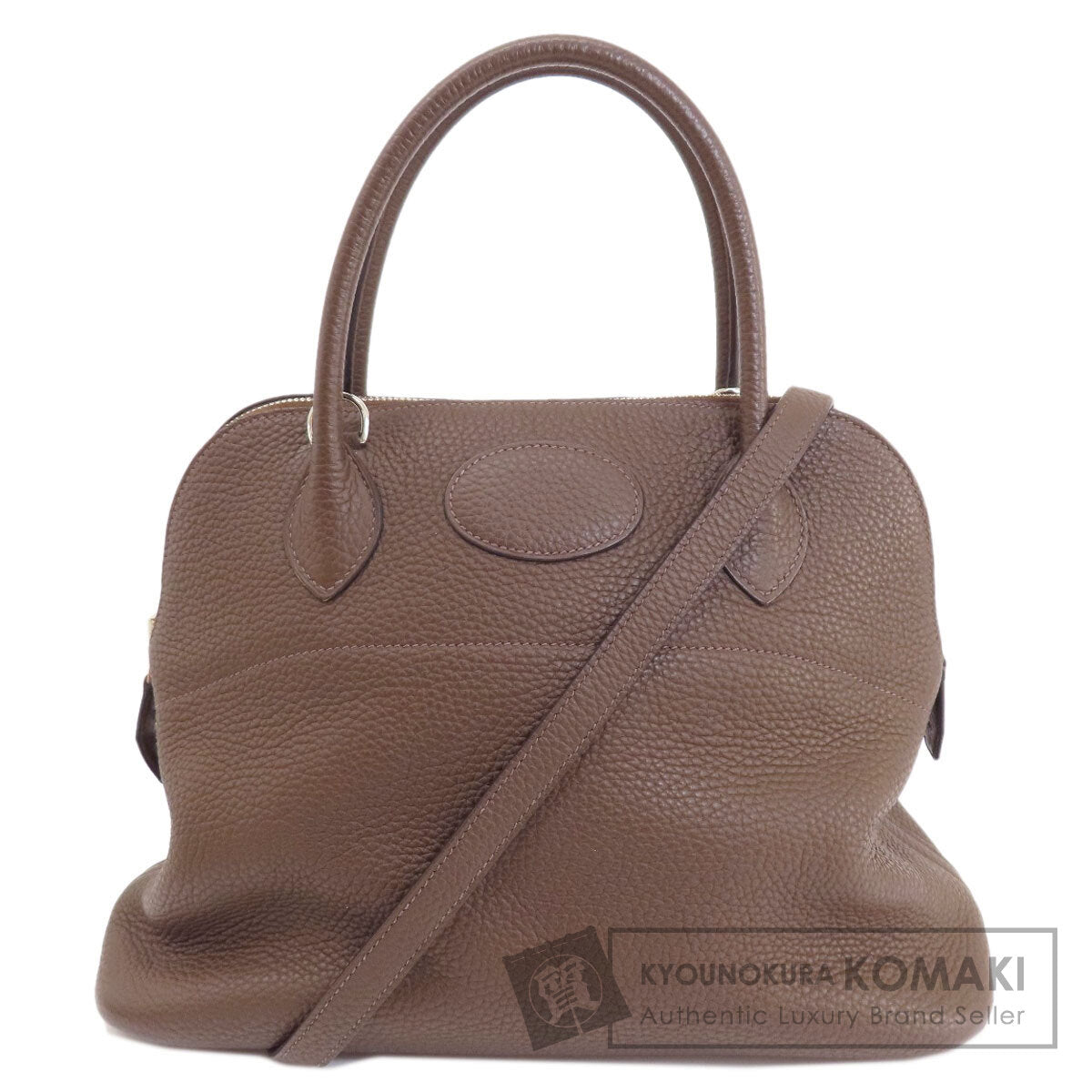 HERMES エルメス ボリード31 ブラウン シルバー金具 ハンドバッグ トリヨン レディース 中古