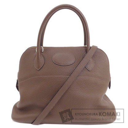 HERMES エルメス ボリード31 ブラウン シルバー金具 ハンドバッグ トリヨン レディース 中古