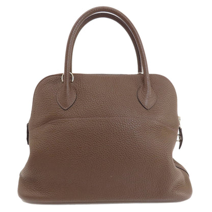 HERMES エルメス ボリード31 ブラウン シルバー金具 ハンドバッグ トリヨン レディース 中古
