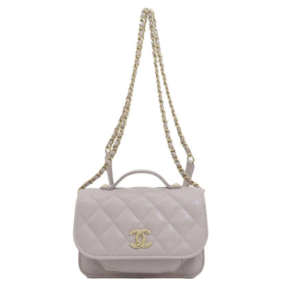 CHANEL シャネル チェーンウォレット マトラッセ ゴールド金具 長財布（小銭入れあり） グレインド カーフスキン レディース 中古