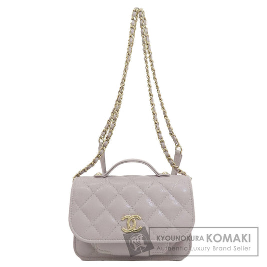CHANEL シャネル チェーンウォレット マトラッセ ゴールド金具 長財布（小銭入れあり） グレインド カーフスキン レディース 中古