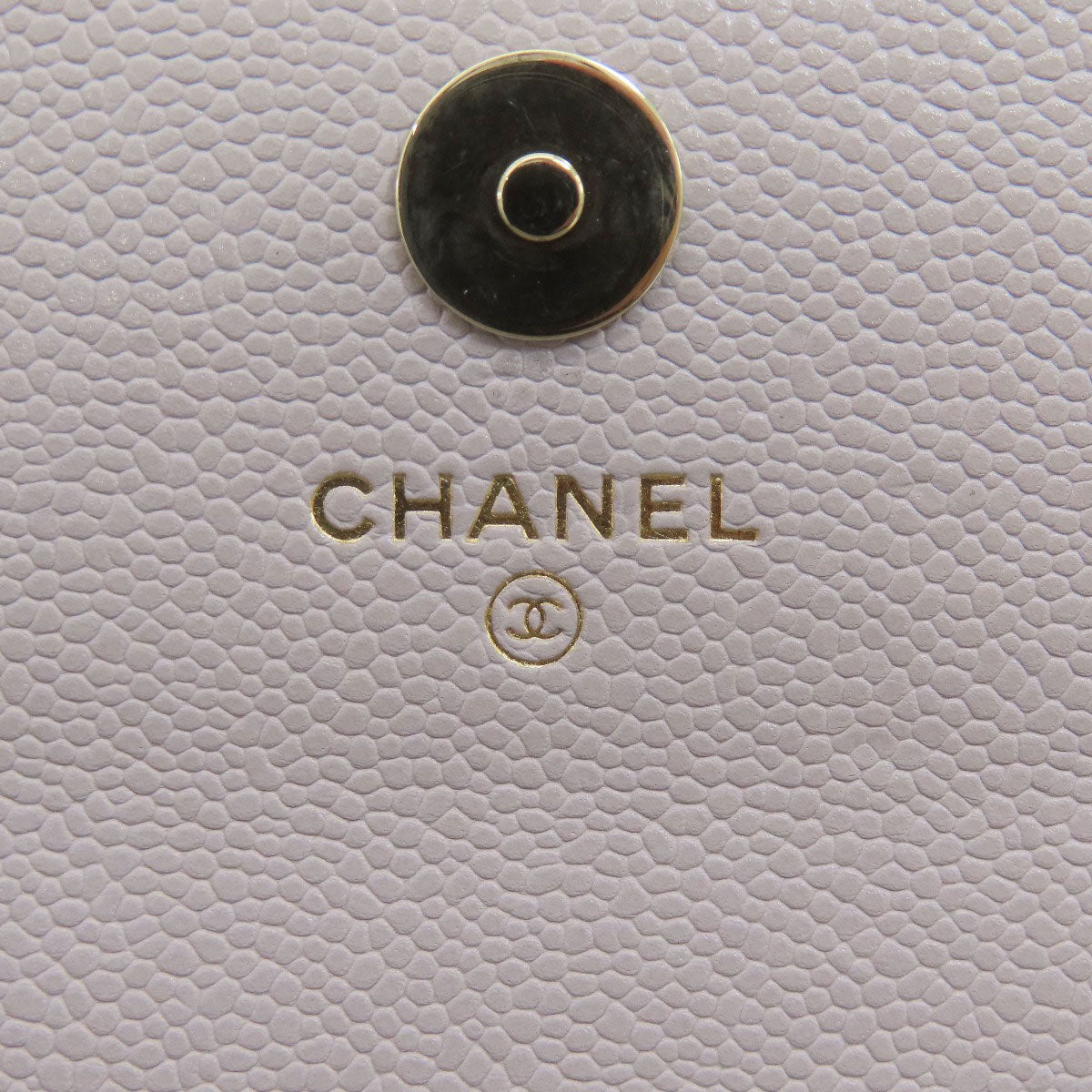 CHANEL シャネル チェーンウォレット マトラッセ ゴールド金具 長財布（小銭入れあり） グレインド カーフスキン レディース 中古