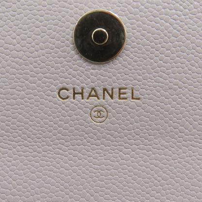 CHANEL シャネル チェーンウォレット マトラッセ ゴールド金具 長財布（小銭入れあり） グレインド カーフスキン レディース 中古