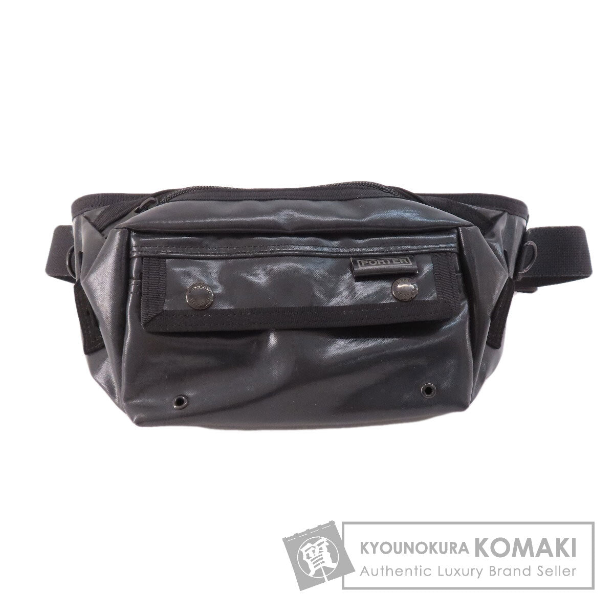 PORTER ポーター ロゴ ボディバッグ PVC レディース 中古