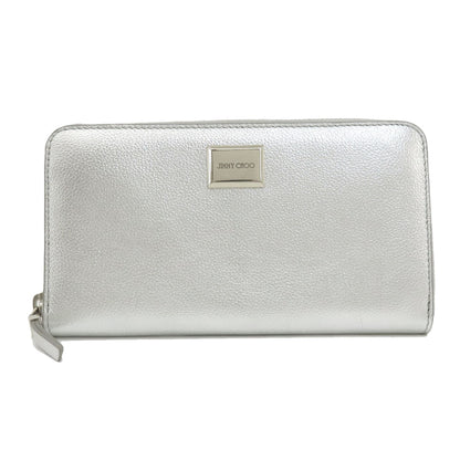 Jimmy Choo ジミーチュウ ロゴ 長財布（小銭入れあり） レザー レディース 中古