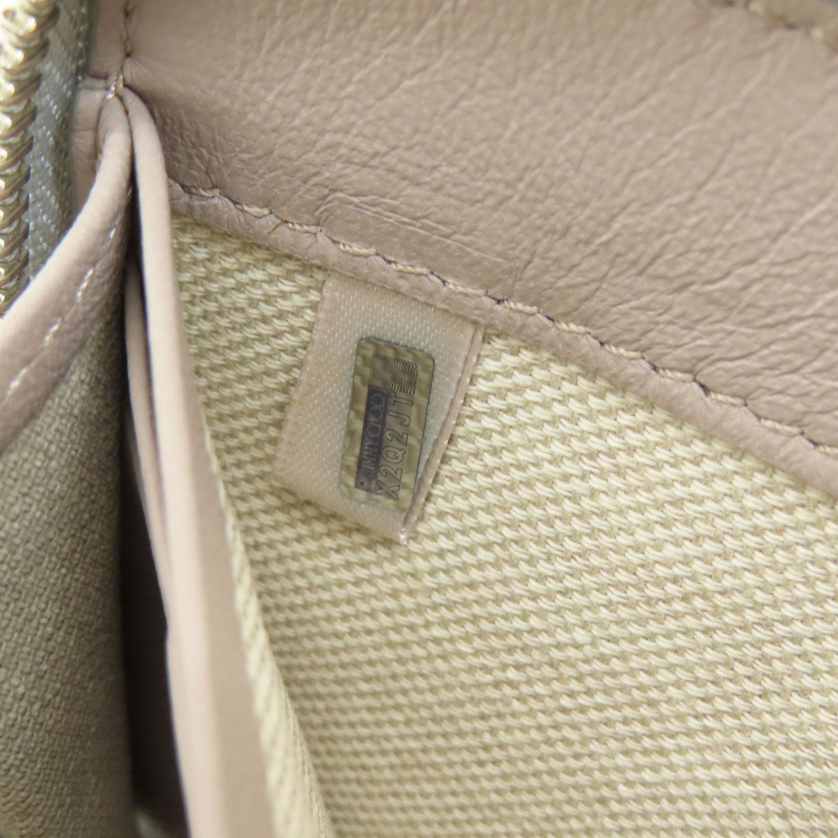 Jimmy Choo ジミーチュウ ロゴ 長財布（小銭入れあり） レザー レディース 中古
