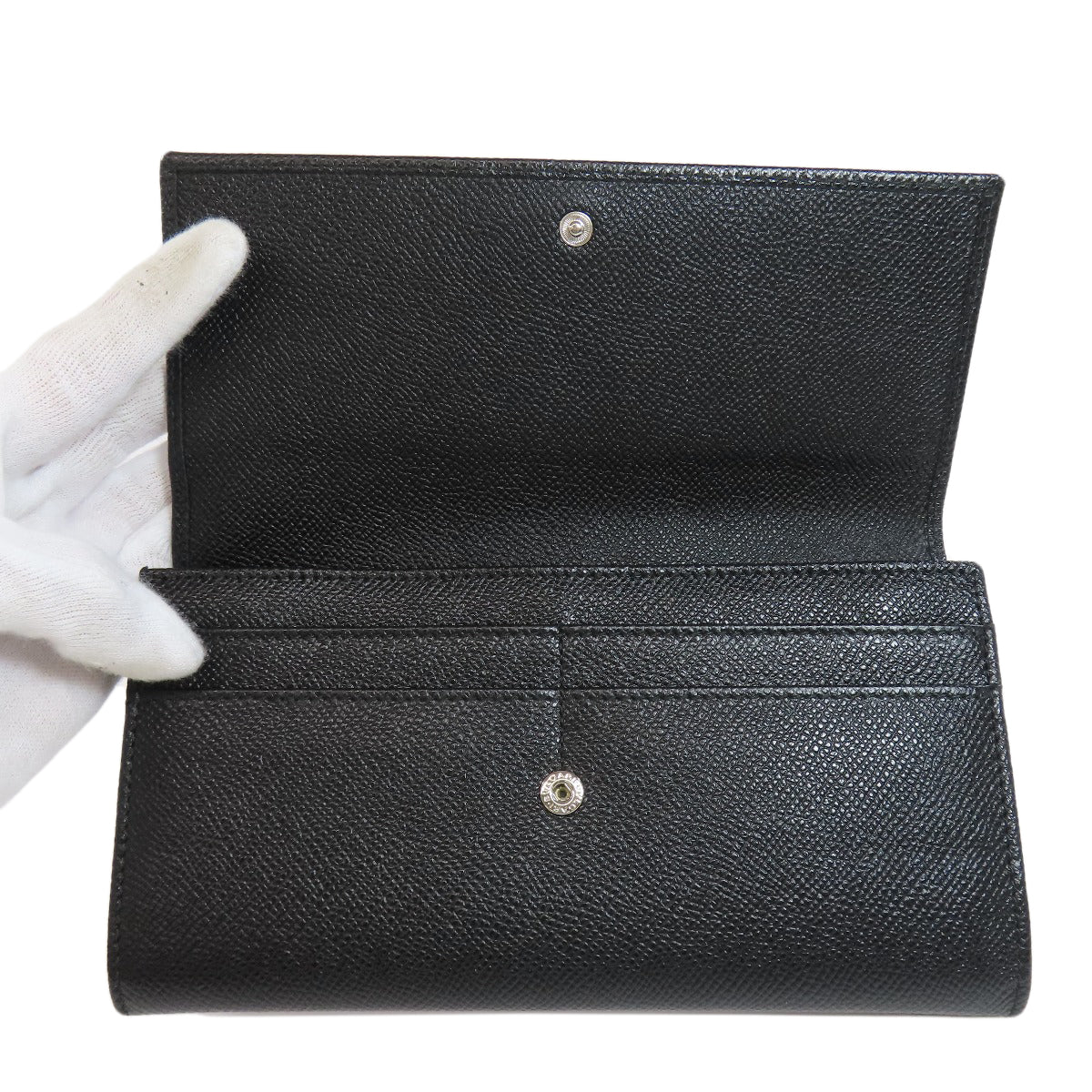 BVLGARI ブルガリ ロゴ 長財布（小銭入れあり） レザー レディース 中古