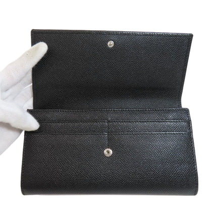 BVLGARI ブルガリ ロゴ 長財布（小銭入れあり） レザー レディース 中古