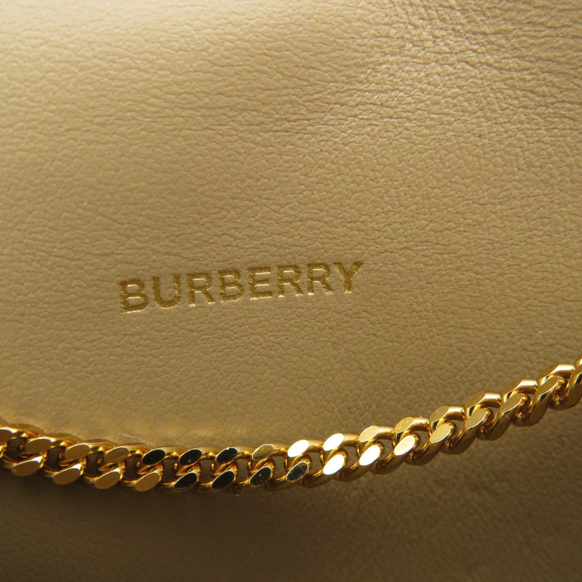 BURBERRY バーバリー コイン チェーンウォレット コインケース カーフ レディース 中古