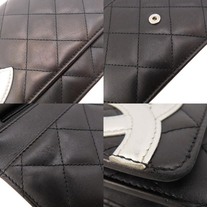 CHANEL シャネル チェーンウォレット カンボンライン シルバー金具 長財布（小銭入れあり） カーフ レディース 中古
