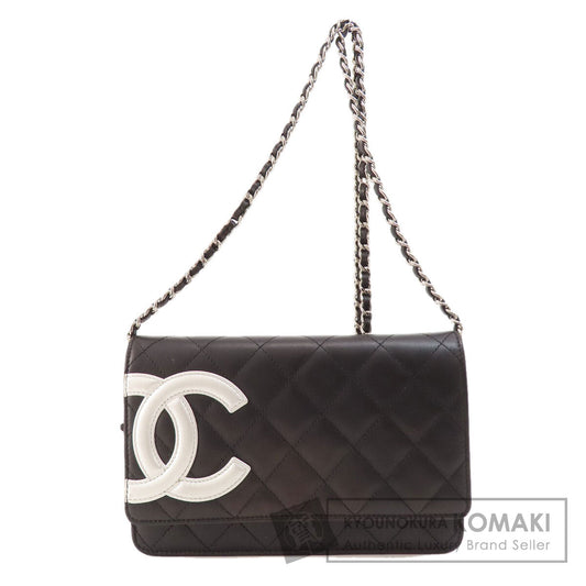 CHANEL シャネル チェーンウォレット カンボンライン シルバー金具 長財布（小銭入れあり） カーフ レディース 中古