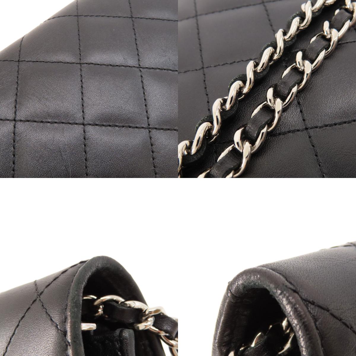 CHANEL シャネル チェーンウォレット カンボンライン シルバー金具 長財布（小銭入れあり） カーフ レディース 中古
