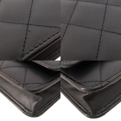 CHANEL シャネル チェーンウォレット カンボンライン シルバー金具 長財布（小銭入れあり） カーフ レディース 中古