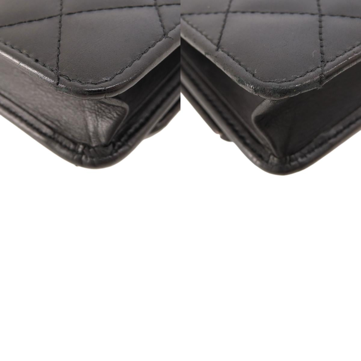 CHANEL シャネル チェーンウォレット カンボンライン シルバー金具 長財布（小銭入れあり） カーフ レディース 中古