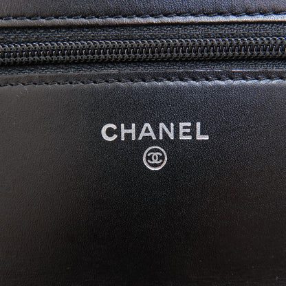 CHANEL シャネル チェーンウォレット カンボンライン シルバー金具 長財布（小銭入れあり） カーフ レディース 中古